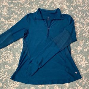 Layer8 Quarter Zip Teal Blue
